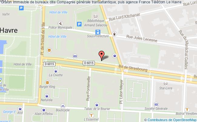 plan Immeuble De Bureaux Dite Compagnie Générale Transatlantique, Puis Agence France Télécom Le Havre Le Havre