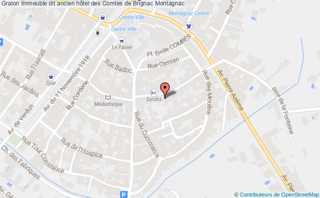 plan Immeuble Dit Ancien Hôtel Des Comtes De Brignac Montagnac Montagnac