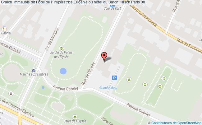 plan Immeuble Dit Hôtel De L' Impératrice Eugénie Ou Hôtel Du Baron Hirsch Paris 08 Paris 08