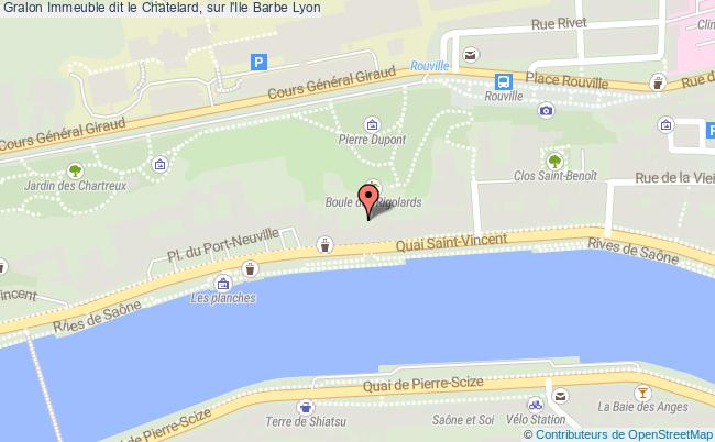 plan Immeuble Dit Le Chatelard, Sur L'ile Barbe Lyon Lyon