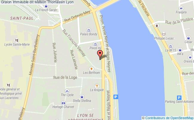 plan Immeuble Dit Maison Thomassin Lyon Lyon