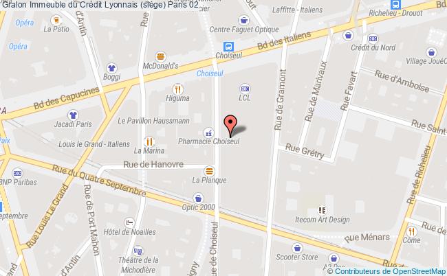 plan Immeuble Du Crédit Lyonnais (siège) Paris 02 Paris 02