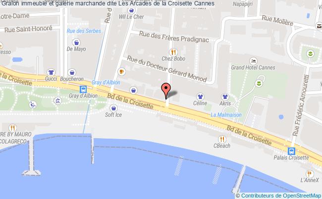 immeuble et galerie marchande dite Les Arcades de la Croisette