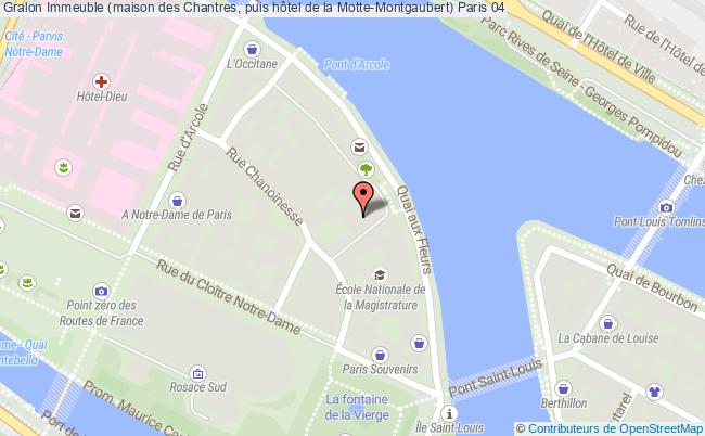 plan Immeuble (maison Des Chantres, Puis Hôtel De La Motte-montgaubert) Paris 04 Paris 04