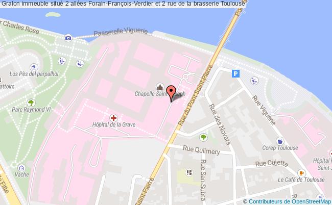 plan Immeuble Situé 2 Allées Forain-françois-verdier Et 2 Rue De La Brasserie Toulouse Toulouse