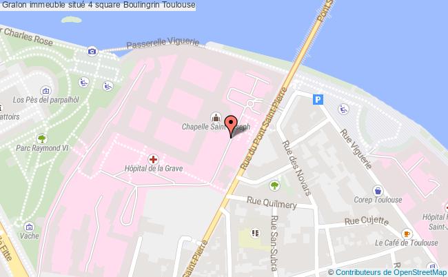 plan Immeuble Situé 4 Square Boulingrin Toulouse Toulouse