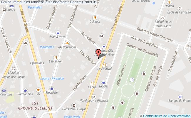 plan Immeubles (anciens établissements Bricard) Paris 01 Paris 01