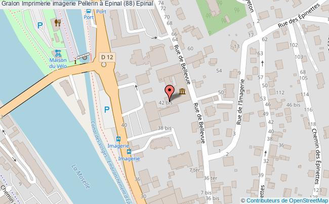 plan Imprimerie Imagerie Pellerin à Epinal (88) Epinal Epinal