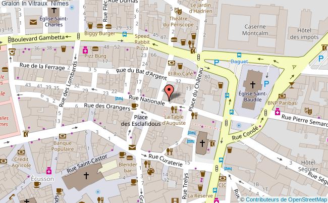 plan In Vitraux  Nîmes Nîmes