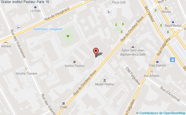 plan Institut Pasteur Paris 15 Paris 15