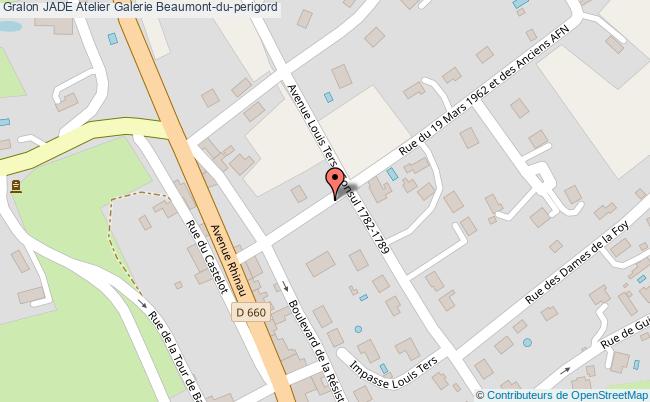 plan Jade Atelier Galerie Beaumont-du-perigord Beaumont-du-perigord