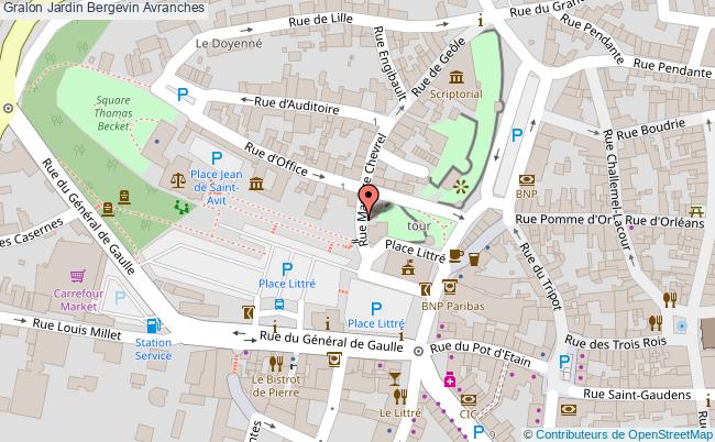 plan Jardin Bergevin Avranches Avranches