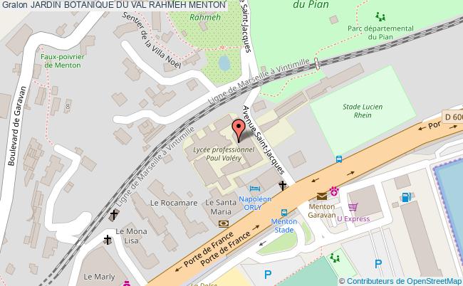 plan Jardin Botanique Du Val Rahmeh Menton MENTON