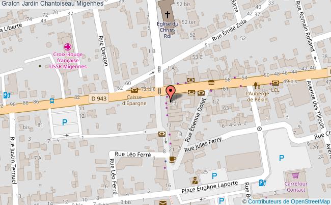 plan Jardin Chantoiseau Migennes Migennes