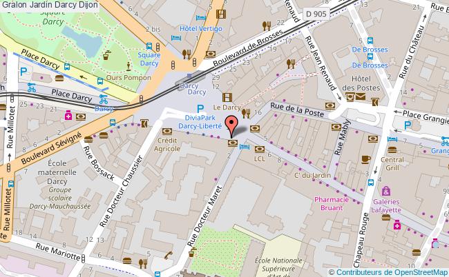 plan Jardin Darcy Dijon Dijon