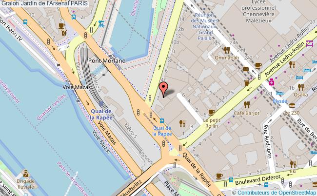 plan Jardin De L'arsenal Paris PARIS