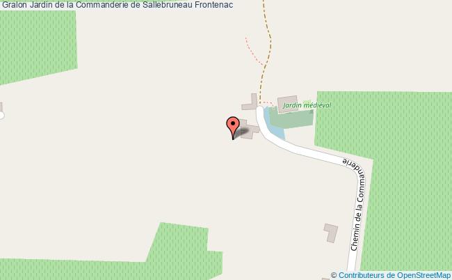 plan Jardin De La Commanderie De Sallebruneau Frontenac Frontenac