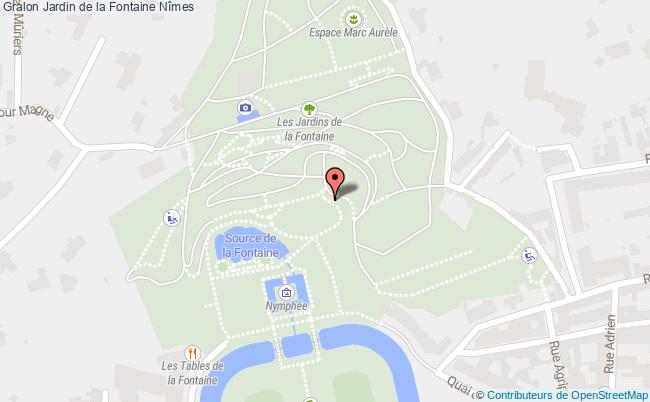 plan Jardin De La Fontaine Nîmes Nîmes