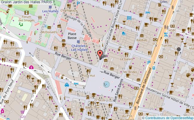 plan Jardin Des Halles Paris PARIS