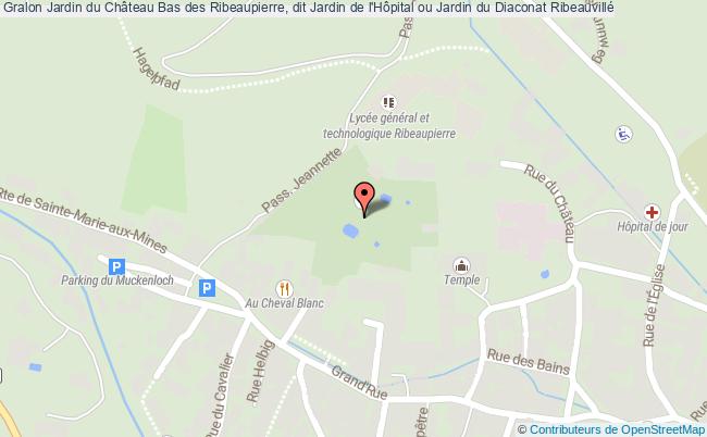Jardin du Château Bas des Ribeaupierre, dit Jardin de l'Hôpital ou Jardin du Diaconat