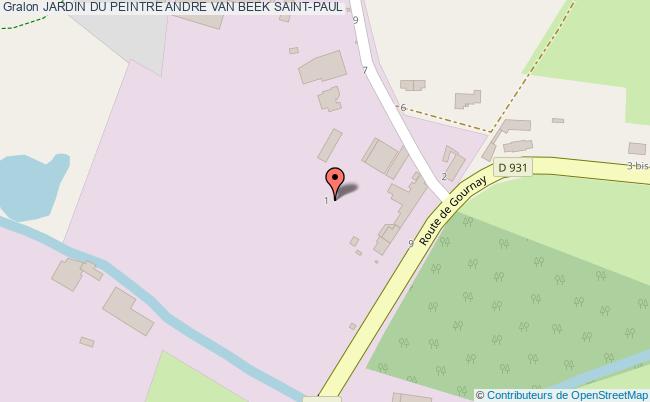 plan Jardin Du Peintre Andre Van Beek Saint-paul SAINT-PAUL