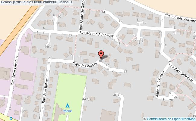 plan Jardin Le Clos Fleuri Chabeuil Chabeuil Chabeuil