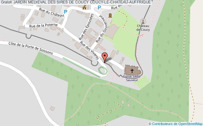 plan Jardin Medieval Des Sires De Coucy Coucy-le-chateau-auffrique COUCY-LE-CHATEAU-AUFFRIQUE