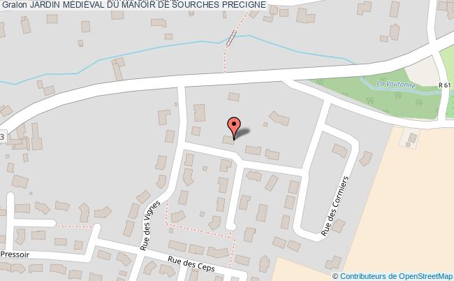 plan Jardin MÉdiÉval Du Manoir De Sourches Precigne PRECIGNE