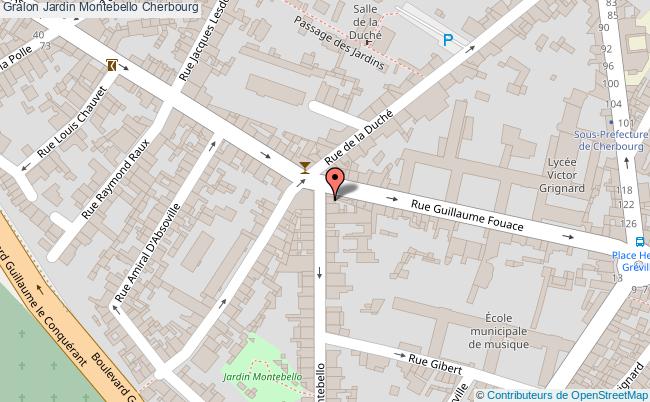 plan Jardin Montebello Cherbourg Cherbourg