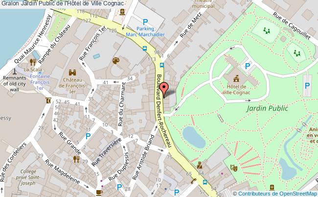 Jardin public de l'hôtel de ville Cognac tourisme Parcs et Jardins