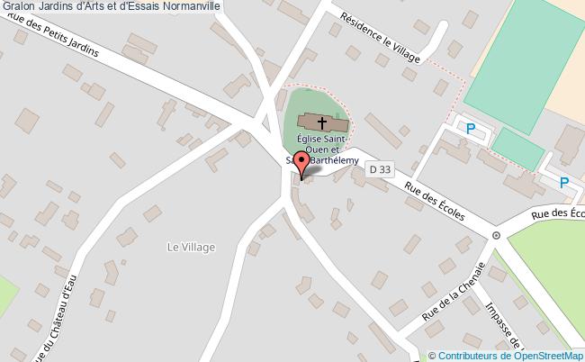 plan Jardins D'arts Et D'essais Normanville Normanville