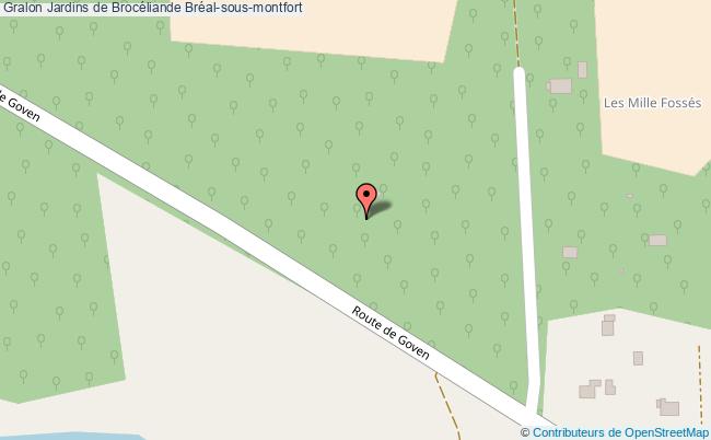 plan Jardins De Brocéliande Bréal-sous-montfort Bréal-sous-montfort