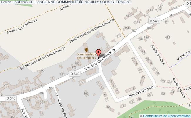 plan Jardins De L'ancienne Commanderie Neuilly-sous-clermont NEUILLY-SOUS-CLERMONT