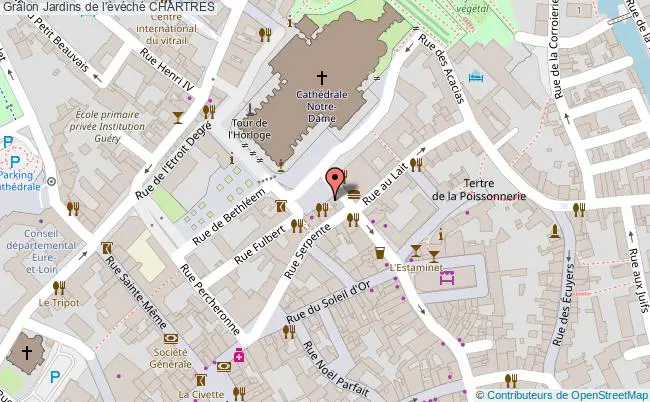 plan Jardins De L'évéché Chartres CHARTRES