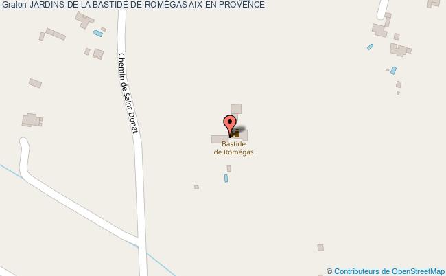 plan Jardins De La Bastide De RomÉgas Aix En Provence AIX EN PROVENCE