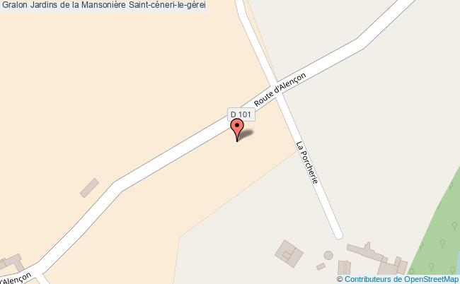 plan Jardins De La Mansonière Saint-céneri-le-gérei Saint-céneri-le-gérei