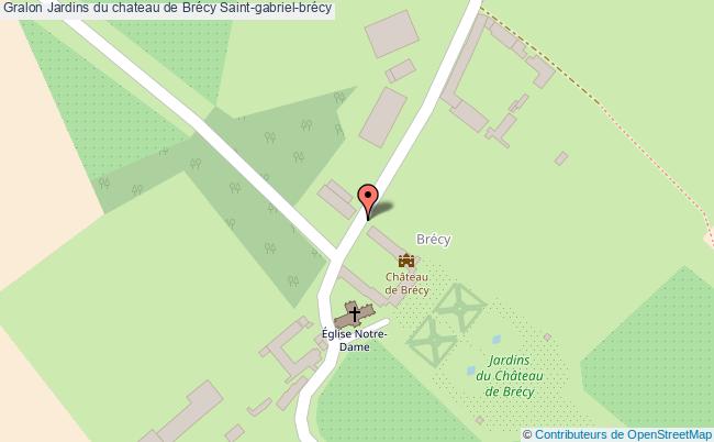 plan Jardins Du Chateau De Brécy Saint-gabriel-brécy Saint-gabriel-brécy