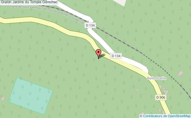 plan Jardins Du Tomple Génolhac Génolhac