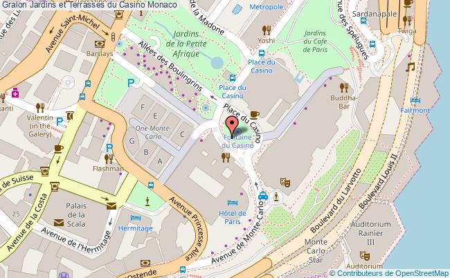 plan Jardins Et Terrasses Du Casino Monaco Monaco