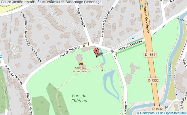 plan Jardins Historiques Du Château De Sassenage Sassenage Sassenage