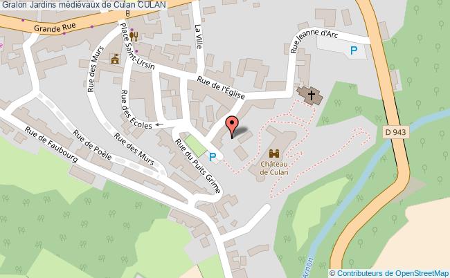plan Jardins Médiévaux De Culan Culan CULAN