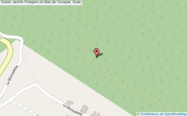 plan Jardins Potagers Du Mas De Cocagne  Aujac Aujac