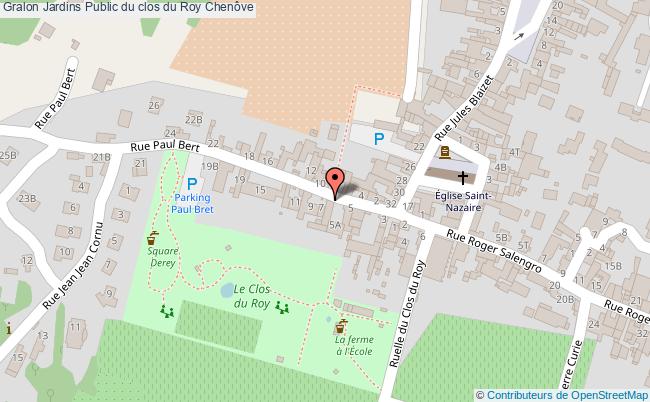 plan Jardins Public Du Clos Du Roy Chenôve Chenôve