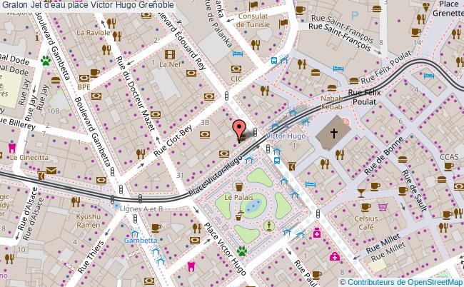 Jet d'eau place Victor Hugo