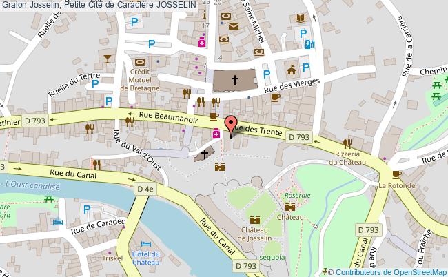 plan Josselin, Petite Cité De Caractère Josselin JOSSELIN