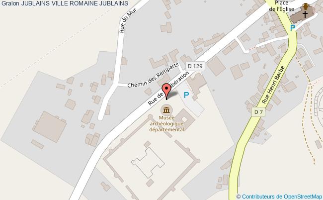 plan Jublains Ville Romaine Jublains JUBLAINS