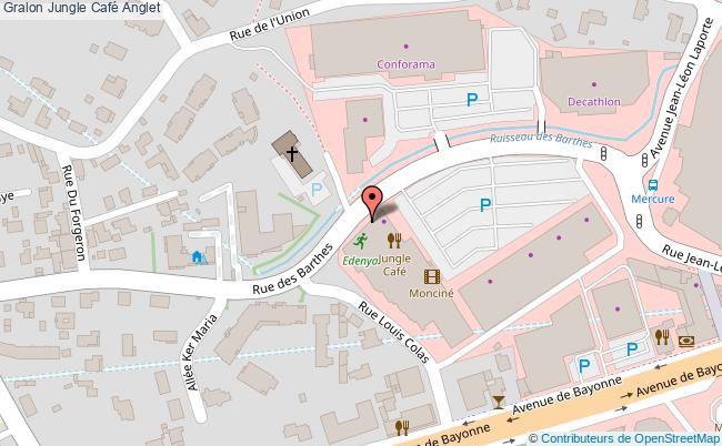 plan Jungle Café Anglet Anglet