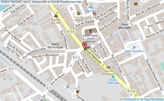 plan Kentuky Ranch, Randonnée à Cheval Argelès-sur-mer Argelès-sur-mer