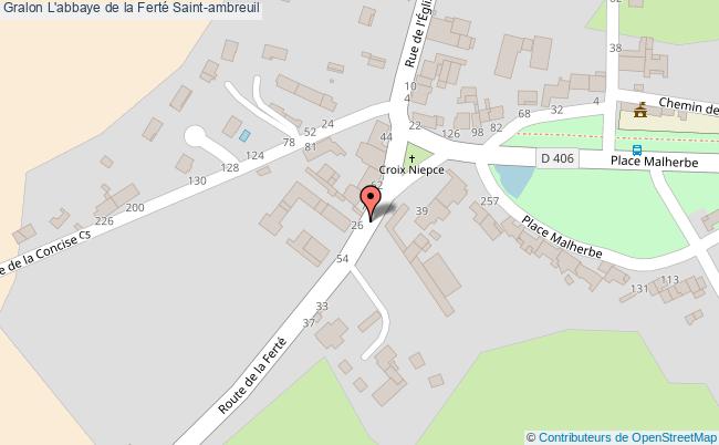 plan L'abbaye De La Ferté Saint-ambreuil Saint-ambreuil