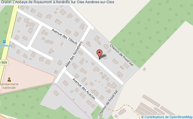 plan L'abbaye De Royaumont à Asnières Sur Oise Asnières-sur-oise Asnières-sur-Oise
